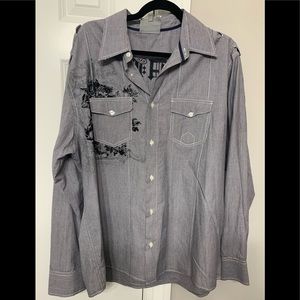 Roar men’s button down shirt